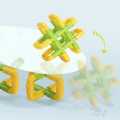 Interlocking Plastic Tubes Water Pipes with Wheels Building Blocks.. 