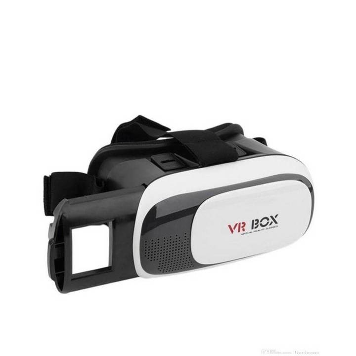 Google Cardboard VR Box II 2.0 Virtual Reality 3D Glass - Black & White