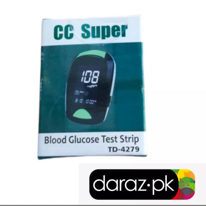 CC Super Blood Glucose Testing Strips Pack of 25 Strips