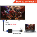 HDMI TO VGA Converter with Sound Audio Cable. 