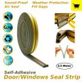 Door seal tape  D type  Roll size 2.5 Meter   Dust air,insect stopper, for windows, 6mm weather sealing strip, ideal for sound proofing room, control air condition cooling heating rubber foaming seal. 