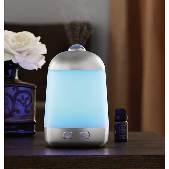 Mainstays Cool Mist Ultrasonic Aroma Diffuser Humidifier Romantic Light USB Essential Oil Diffuser Car Purifier Aroma Anion Mist Maker With LED Lamp