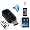 Audio Music Receiver Bluetooth USB Stereo Adapter for Home Car PC Laptop AUX. 