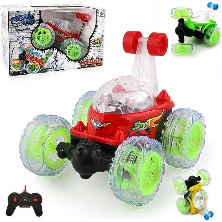 360 Rotating Rc Stunt Car Music & Sound Wireless Remote Control Climb Climbing Drifting Toy 360 Rotatable - Musical Wireless Remote With USB Rechargeable Battery Operated Induction Remotecontrol RC Vehicles Cars Toys for Kids boys and girls