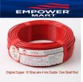 “4 mm² Twin‑Core Flexible Solar DC Cable –10 Ghaz  Roll  solar wire (UV‑Resistant, Outdoor PV Wire)”. 