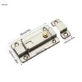 Stainless Steel Door Slide Latch Entry Door Lock for Bathroom Kitchen Home Door Bedroom. 