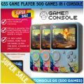G5s HD Gaming Box Plus Console With Controller 500 in 1 Retro Video Games For Kids Handheld Game PAD Gamebox Connects with LCD / TV. 