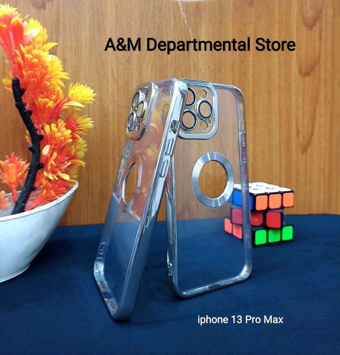 iPhone%2013%20Pro%20Max%20Back%20Cover/Case%20Soft%20Shiny%20Border%20&%20Transparency/%20Lens%20Camera%20Protection%20-%20Image%202
