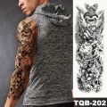 Large Arm Sleeve Tattoo Anubis Egypt Waterproof Temporary Tatto Sticker Time Hourglass Eagle Body Art Full Tatoo Women Men. 