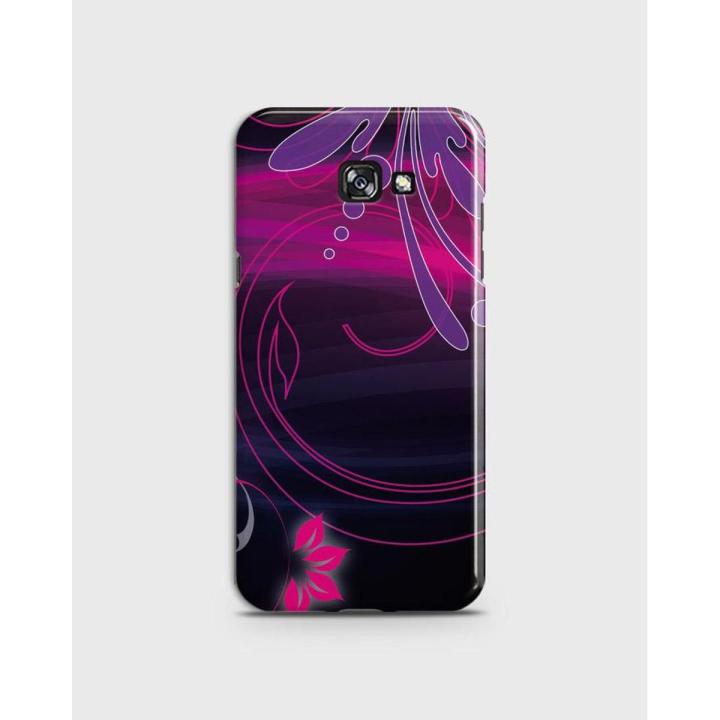 Samsung A720 A7 (2017) Cover 3d Hard case Purple Print- 1cover2120
