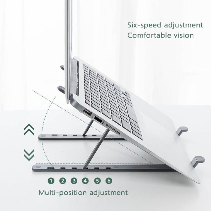Portable%20Foldable%20Laptop%20Stand%20Adjustable%20Notebook%20Stand%20Lightweight%20-%20Durable%20Plastic%20Non-slip%20Stand%20For%20Laptop%20And%20Tablet%2010%20-%2015%20Inch%20-%20Image%205