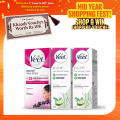 Veet Home Salon Kit - FREE Face Wax Strips Normal 8 Pcs with Pure Hair Removal Cream Dry 100g Pack of 2. 