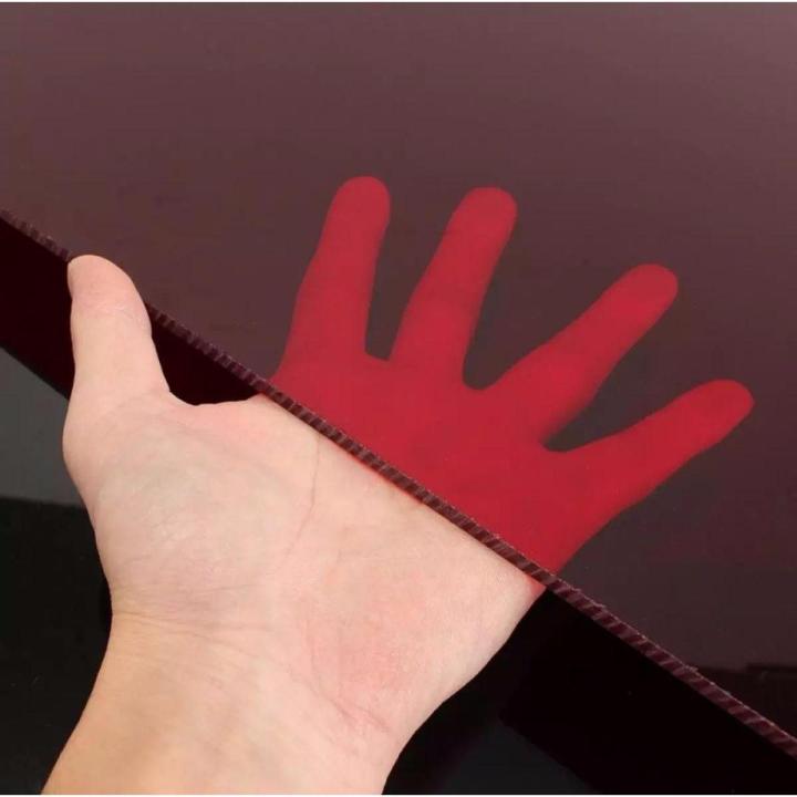 Clear Red sheet acrylic A2 size 17 inches amd 24 inches acrylic sheets perspex