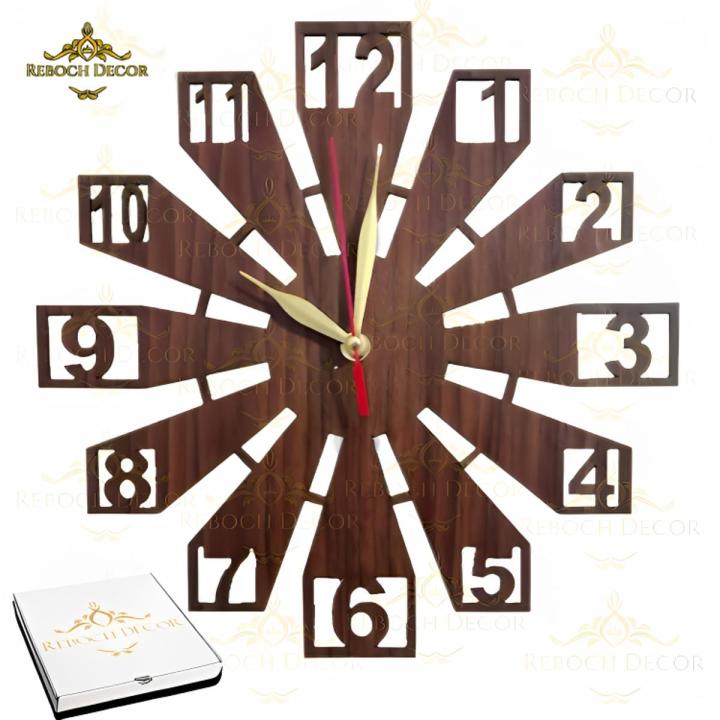High quality wooden wall clock | 3d design wall clock | 3d design ...