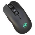 HXSJ T30 Black Wireless Gaming Mouse 3600 DPI Adjustable 7-Color Light Gaming Backlight Rechargeable Mouse With TYPE-C Adapter. 