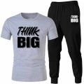 Think BIG Printed Summer Tracksuit For Men (Tshirt and Trouser). 