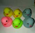 PACK OF 6 Multi Colour Rubber Duck Water Play For Kids - Soft Rubber Whistle Ducks/Duck Toy For Kids(Boys And Girls) - Water Ducks Soft Rubber Baby Bath Toy With Whistle For Kids. 