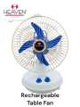 Rechargeable AC/DC Table Charging Fan 14" High Speed with Built in Battery 180 Oscillation. 