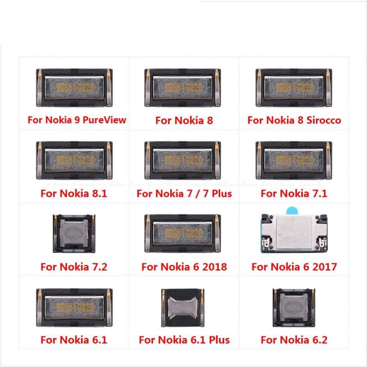 Earphone Earpiece Top Ear Speaker Parts for Nokia 9 PureView 8 Sirocco 8.1 7 7.2 7.1 6 2018 2017 6.2 6.1 Plus