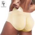 Sunnyheart Butt Lifting Underwear Men's Breathable Butt Lifter Underwear High Elastic Thick Padding Solid Color Briefs for A Lifted Shapely Rear Anti-septic Comfortable Fake Butt Panties. 