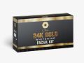 24K Gold Facial Kit by Olax Pack of 8, Original Best Quality Luxury Facial Kit Gold Infused Skincare Anti-Aging Gold Facial Gold Face Mask Skin Brightening Kit Facial Spa at Home Gold Facial for Glowing Skin Natural Glow with Gold Spa-Quality 50ml each. 