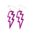 Hollow Lightning earrings Statement Geometric Personality Thunderbolt earrings Acrylic  Geometric acrylic earrings for Daily wear Party accessory Fashion show Gift option Fashion enthusiasts. 