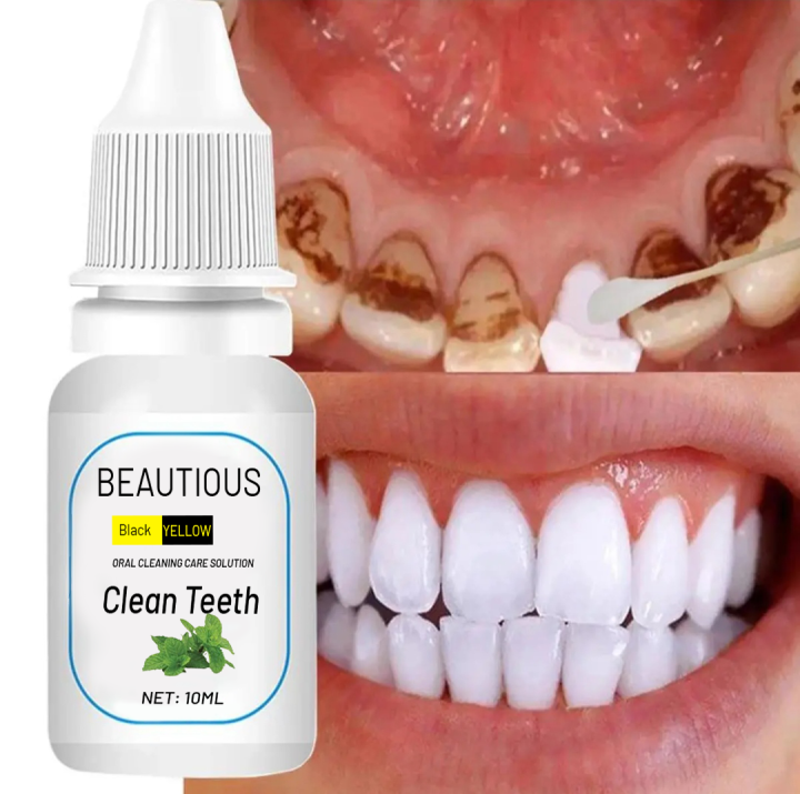 Beautious Teeth Cleaning Esence Naturally brighting Liquid | Teeth Whitening Powder Clean Oral Hygiene Whiten Teeth Remove Plaque Stains Fresh Breath Oral Hygiene Dental Tools