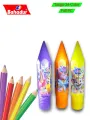 Bahadur Tango 24 Color Pencils - pencil shape - Various Designs- Colour Pencils- Stationery. 