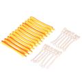#3 12 Pieces Salon Cold Wave Rods Hair Roller With Rubber Band Curling Curler Perms Hairdressing Styling Tool for Girls Women Hair DIY. 