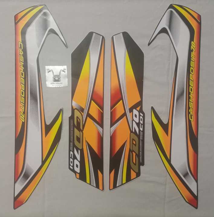2022 Model Honda 70 Tanki Tapa Sticker ( COMPLETE SET )