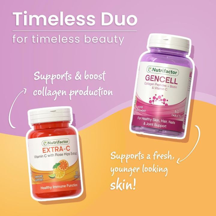 Nutrifactor Gencell + Extra-C For Timeless Beauty Combo