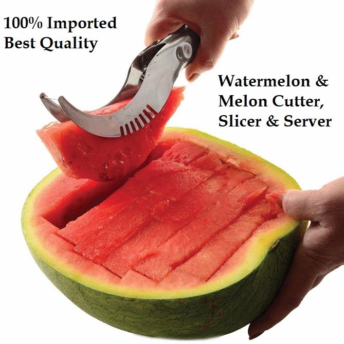 Watermelon Slicer Cutter & Server (Size: Large)