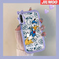 JIUMOO For OPPO A31 2020 A8 Case Cartoon Donald Duck Shockproof Transparent Phone Cases New Design Little Monster Camera Lens Protective Cover Soft Silicone Clear Case. 