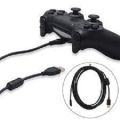Charging Cable for PS4 Controller - Black. 