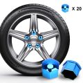 20PCS 4 Colors Car Wheel Caps Bolts Covers Nuts Silicone Protectors. 