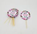 BEST MOM IN THE WORLD CUPCAKE TOPPERS PACK OF 10 CUPCAKE TOPPERS. 
