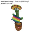 Dancing Cactus Stuffed Toy with Music Dance Birthday Party Decoration Plush fidget Toys for Boys and Kids Dolls Valentines Gift Ideas Girl Birthday Gifts. 