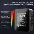 5 In1 CO2 Meter Digital Temperature Humidity Tester Carbon Dioxide-B. 