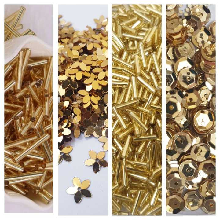 Pack Of 4 Tola (Tola Each) Beads & Sequins Beautiful Loose Sequins DIY Crafts
