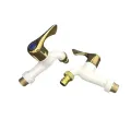 Plastic Water Tap  Universal Interface Quick Connector Home Bathroom Plastic Faucet Garden Irrigation Tool. 