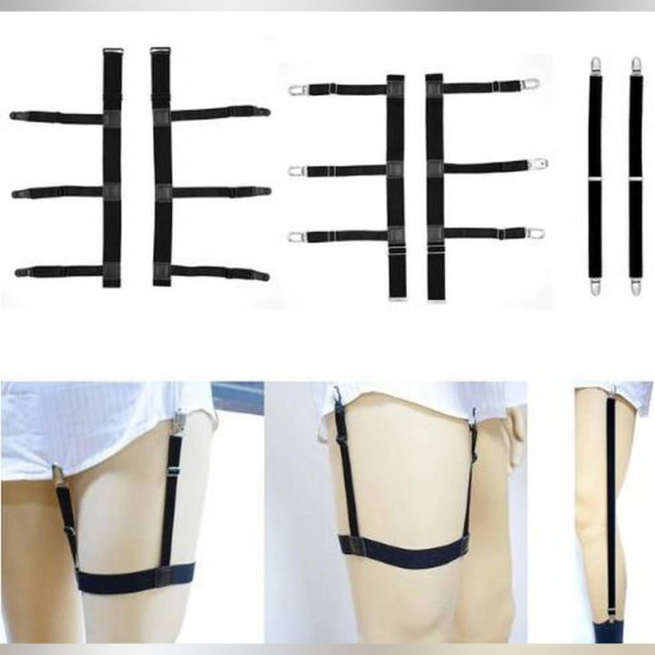 Garters%20Stays%20Belt%20Elastic%20Nylon%20Men's%20Adjustable%20Suspenders%20Holders%20Shirt%20-%20Image%202