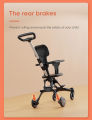Convertible Baby Stroller with Enhanced Features : Children's peeling stroller 3.9 kg light and flexible, easy to carry out, A Comprehensive Solution for Modern Parents. 