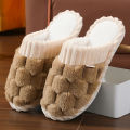 New Thick Bottom for Couples Autumn and Winter Indoor Home Furnishings Plush Cotton Slippers. 