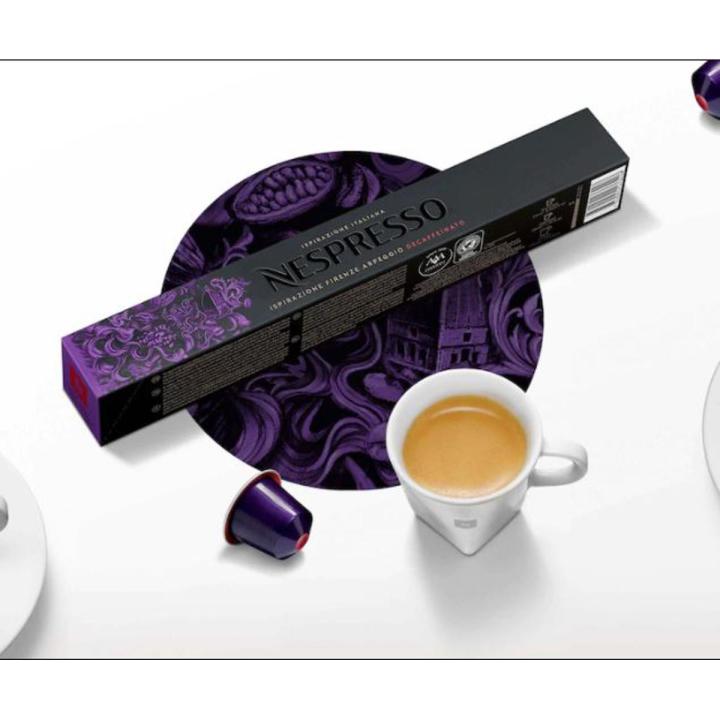 Nespresso Ispirazione Firenze Arpeggio Decaffeinato coffee - 10 capsules Per Pack