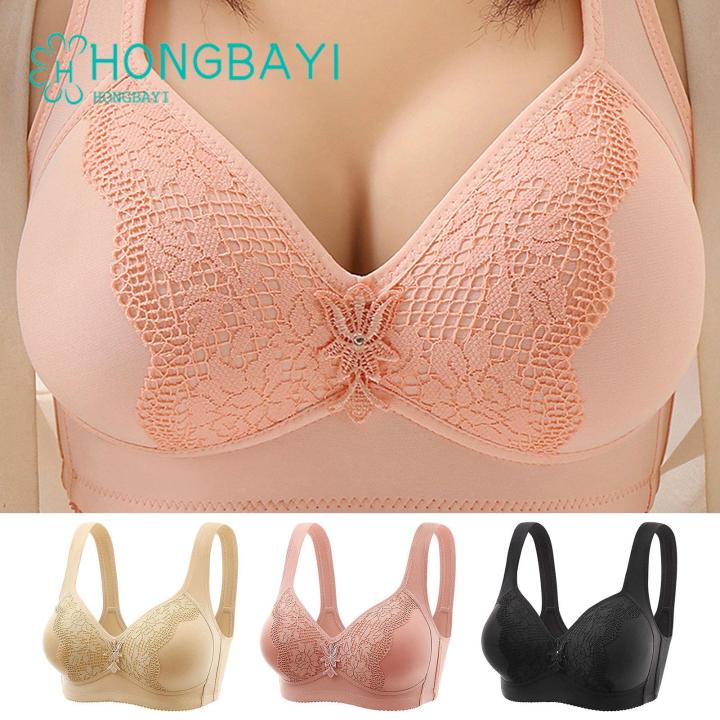 Anti sagging Bra Comfortable Supportive Lace Bras for Women Plus Size Wireless Push Up Anti sagging Breathable Soft Perfect for Sports Everyday Wear Lightweight Breathable Bra Daraz.pk