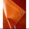 High Quality Orange Tarpal Waterproof Grommets Heavy Duty PVC Tarp, for Canopy Tent, Boat, Pool Cover. 