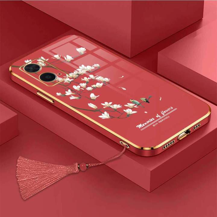Casing%20For%20OPPO%20A76%204G%20A36%204G%20A96%204G%20Luxury%20Beautiful%20mapies%20with%20flower%20Camera%20Protection%20Phone%20Case%20Plating%20Edges%20Silicone%20Soft%20Cover%20With%20Free%20Lanyard%20-%20Image%208