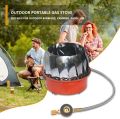 Portable Windproof Camping Stove Gas stainless steel outdoor Stove Camping cooking Stove for BBQ/Fishing, Camping accessories. 