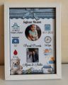 Premium Wooden Personalized Birthday Month Calendar Photo Frame  Customizable Keepsake for Birthdays, ideal for babies and loving parents. 