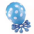 Pack Of 100 - 12 Inch Latex Skye Blue Polka Dot Balloon - Skye Blue !. 